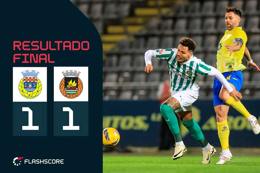 Clayton perante David Simão no Arouca - Rio Ave