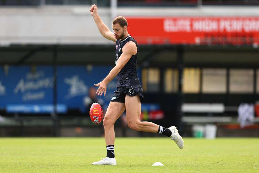 It was wonderful to see Harry McKay enjoying himself at Carlton Blues training during the week. 