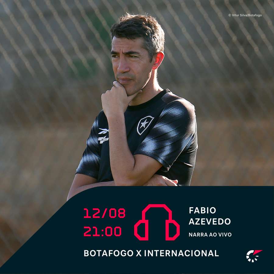 Fábio Azevedo narra o duelo do líder Botafogo contra o Internacional