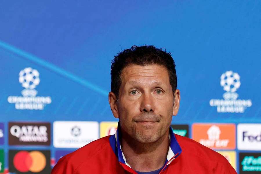 Diego Simeone during his press conference