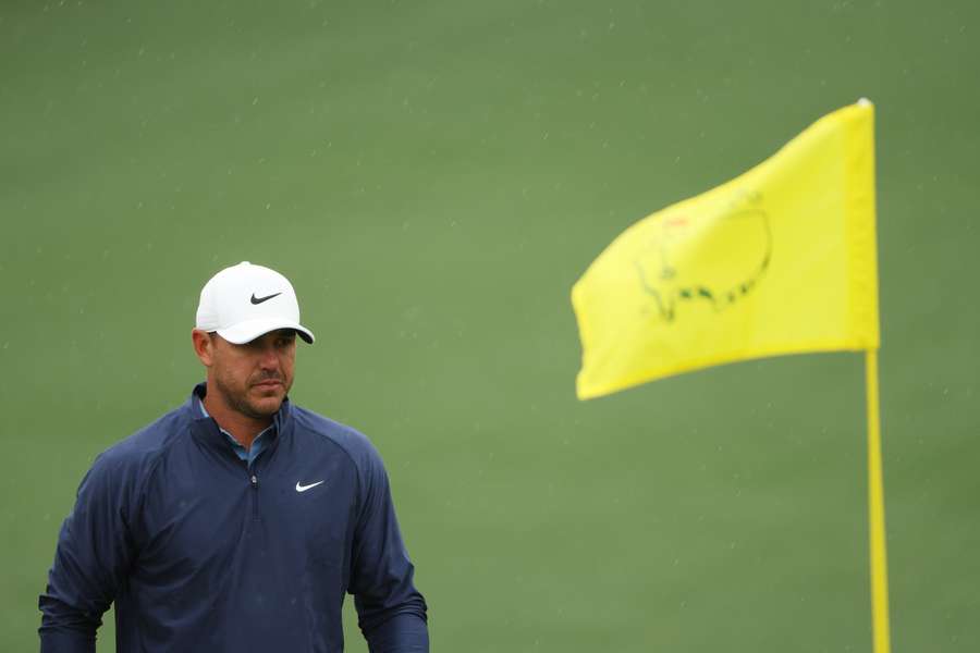 Brooks Koepka of the United States looks on