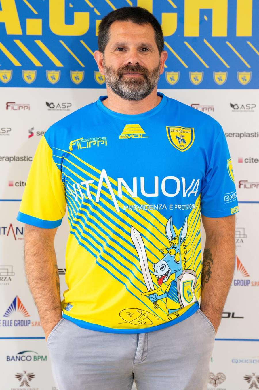Pellissier e la sua maglia firmata Bund