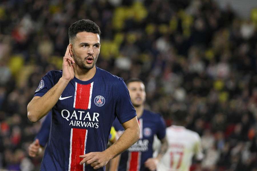 Gonçalo Ramos marcou o terceiro gol do PSG sobre o Monaco 
