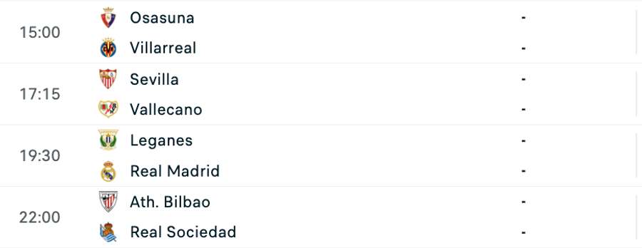 Meciurile zilei în LaLiga