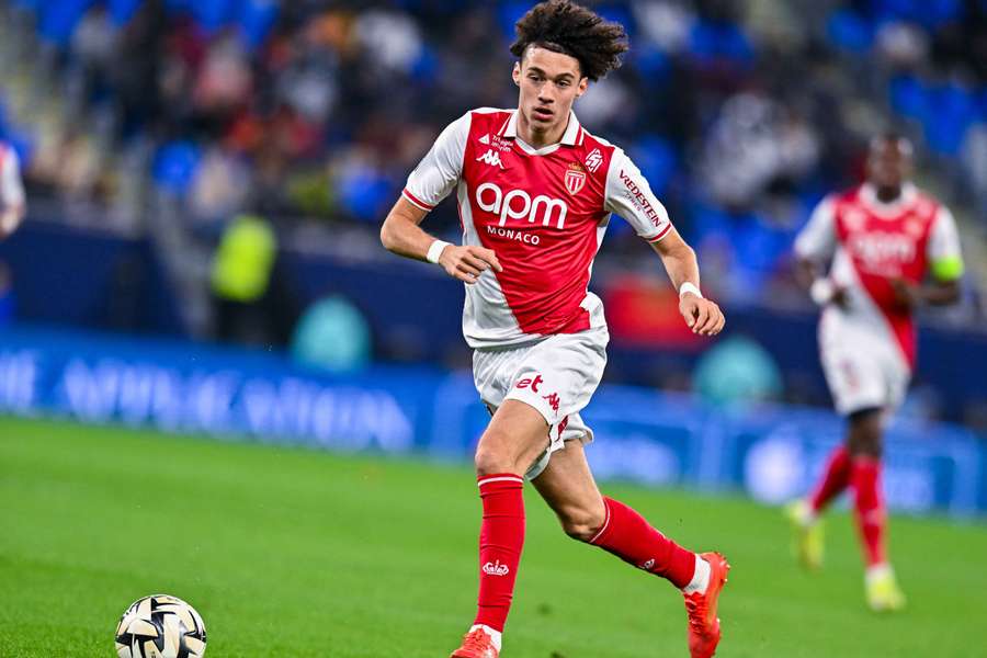 Maghnes Akliouche durant le Trophée des Champions contre le PSG.