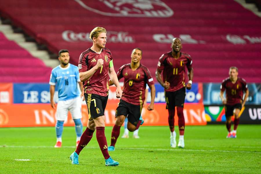 Kevin De Bruyne destacou-se contra Israel