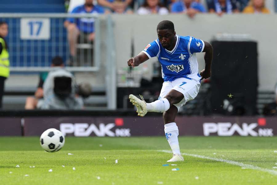 Manu in action for Darmstadt