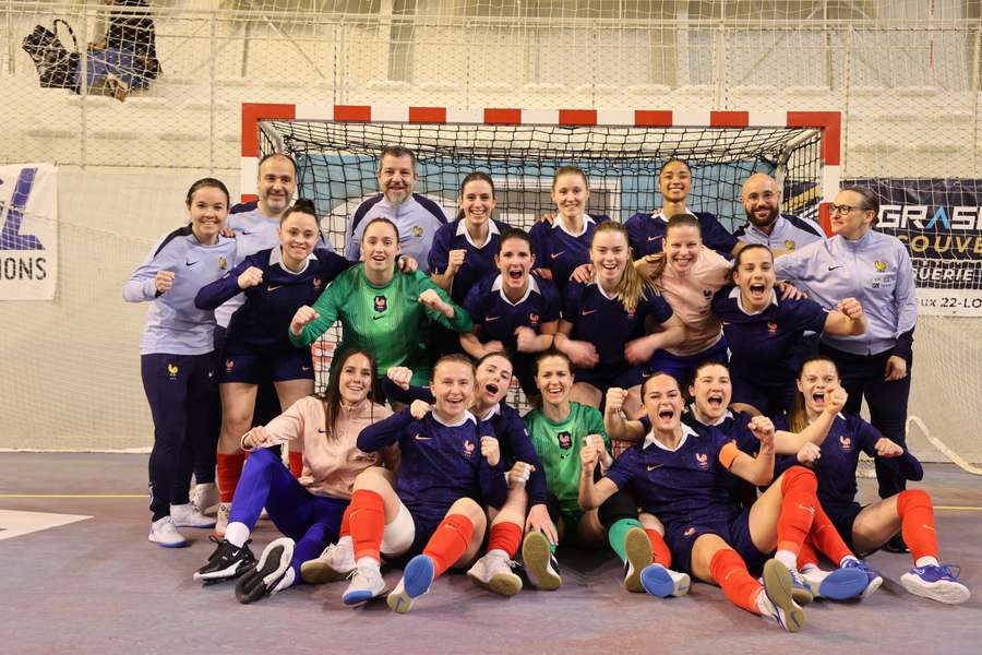 L'équipe de France féminine de futsal après le dernier rassemblement