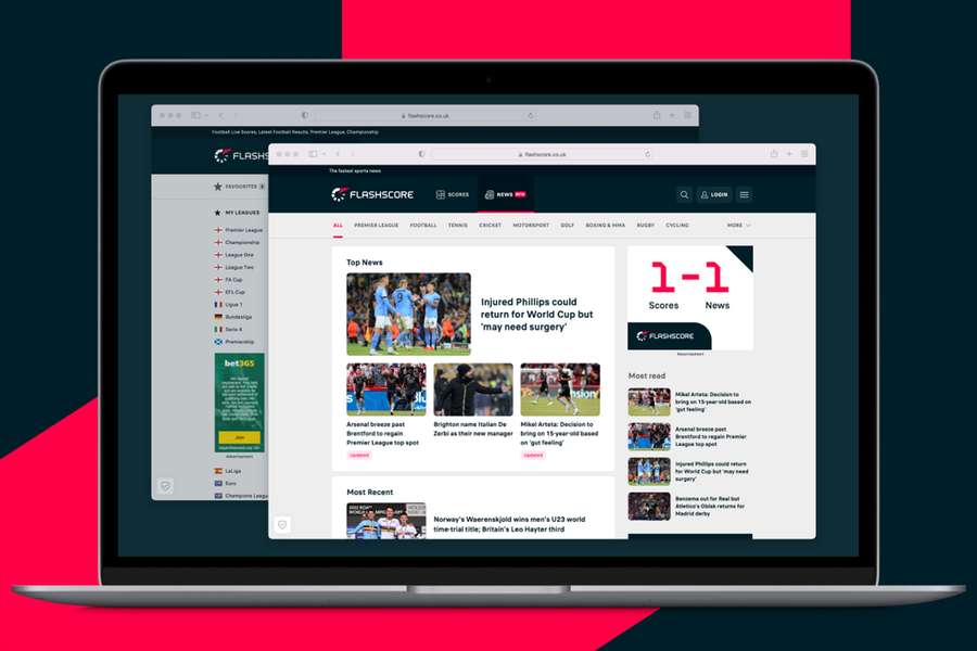 The fastest results and news in one place. We are Flashscore News!