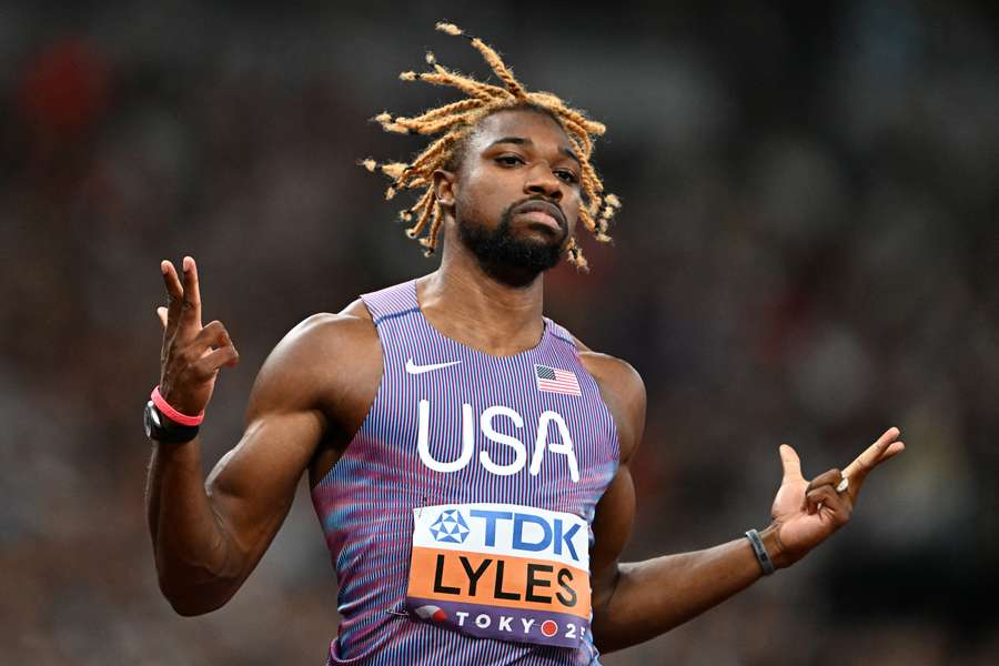 Noah Lyles nesta quinta-feira.