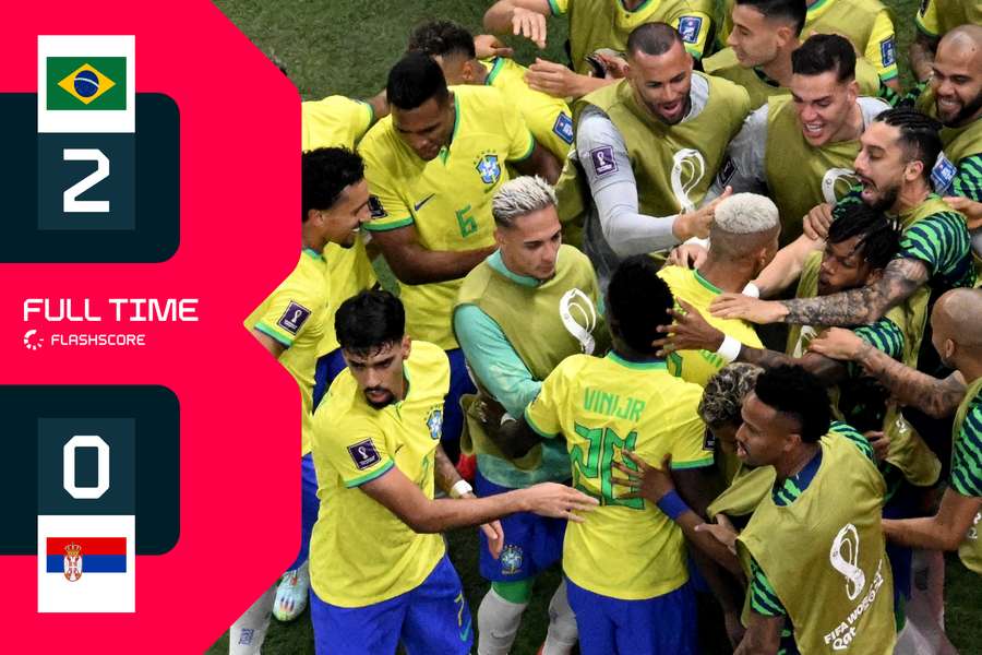 Brazilia câștigă spectaculos primul meci de la Cupa Mondială, în fața Serbiei