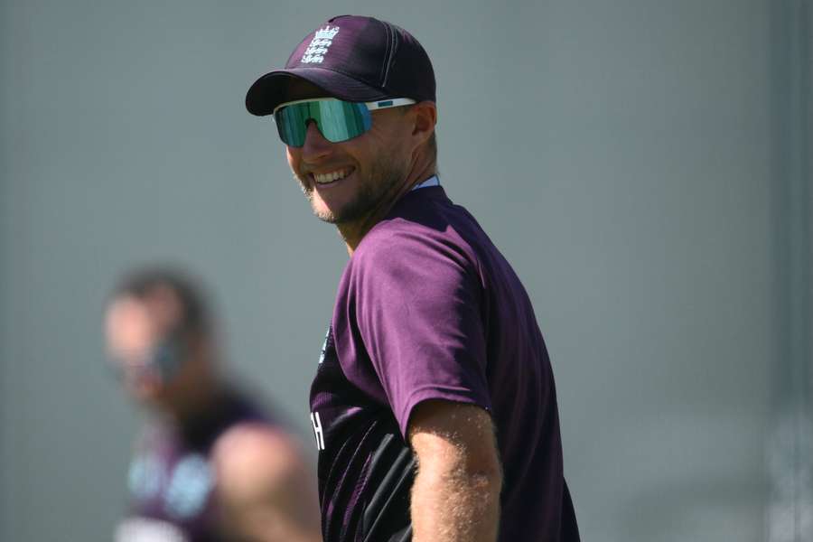 Root in training with England
