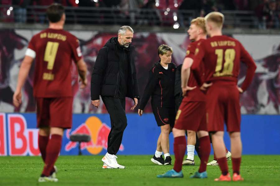 El RB Leipzig, en una situación adversa.