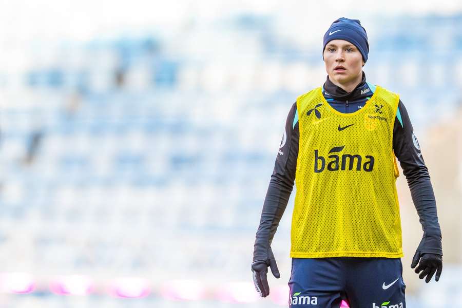 Schjelderup im Training der norwegischen Nationalmannschaft