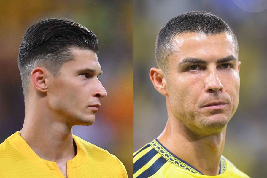 Alex Dobre și Cristiano Ronaldo
