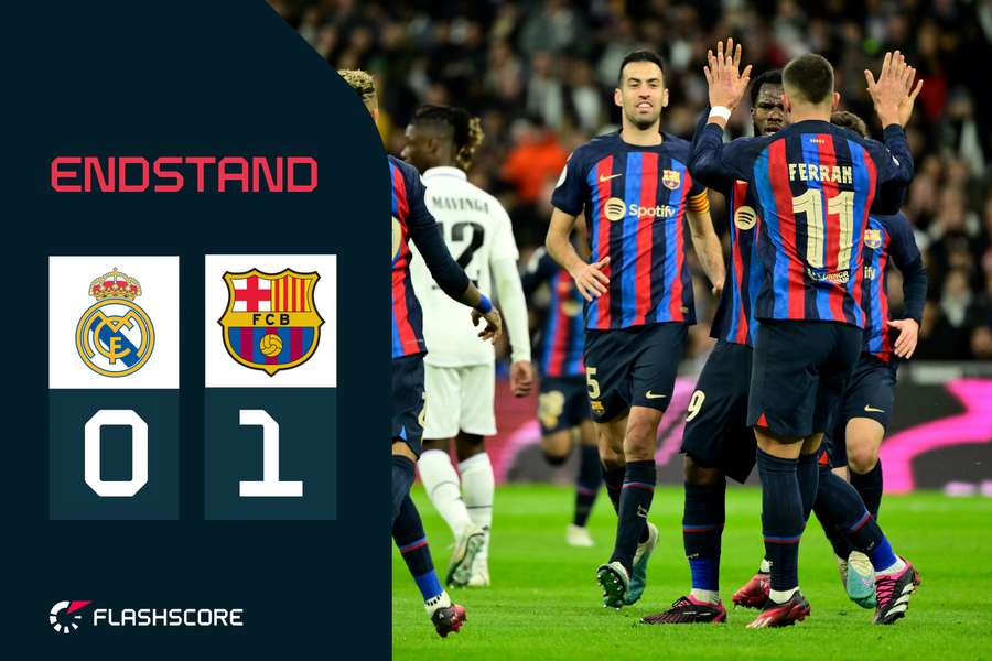 Der FC Barcelona feierte ein schmeichelhaftes 1:0 im Bernabeu.