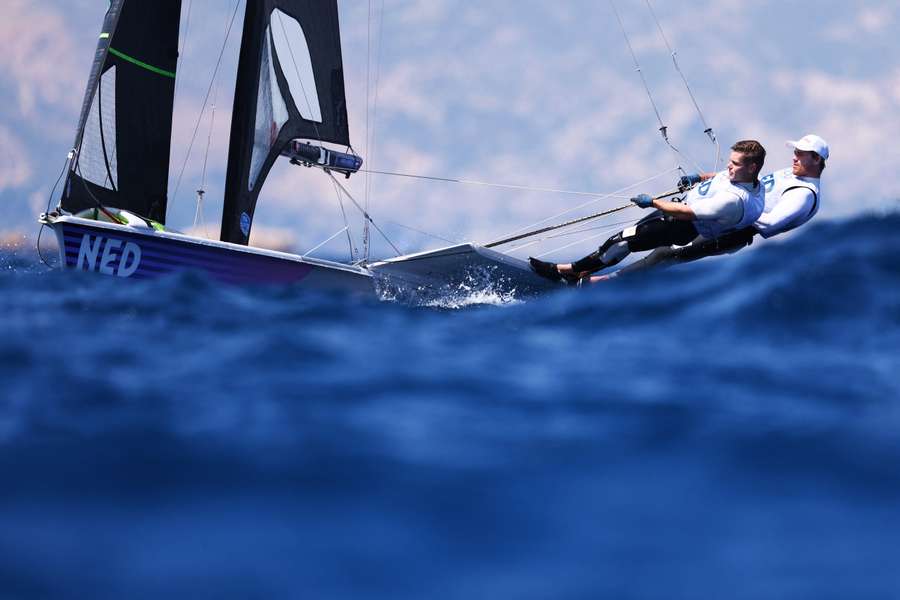 Bart Lambriex en Floris van de Werken gisteren in actie