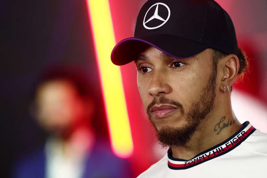 Mercedes' Lewis Hamilton after the Qatar Grand Prix Mercedes' Lewis Hamilton after the Qatar Grand Prix
