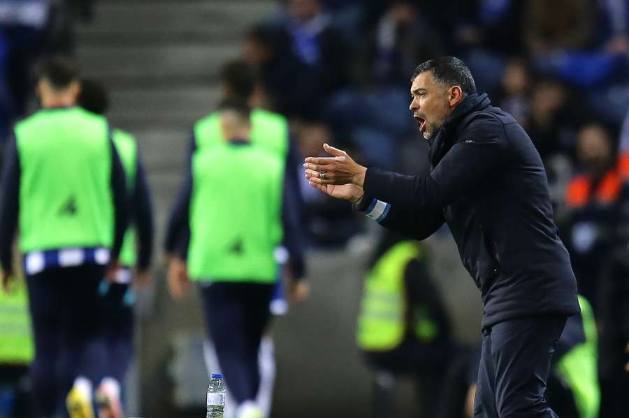 Sérgio Conceição feliz com a equipa