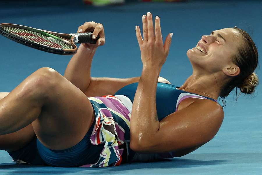 Kampioene Sabalenka met een traan en een lach