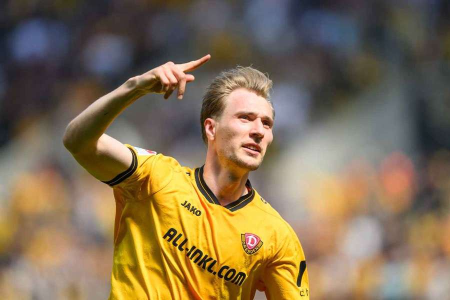 Dresdens Vermeij jubelt über sein Siegtor gegen den FCK