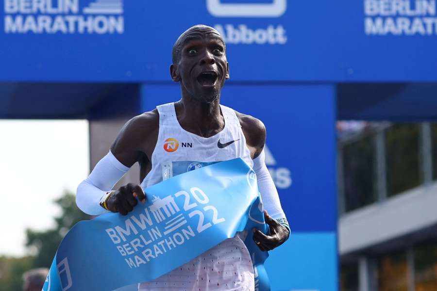 Kipchoge set the marathon world record last weekend
