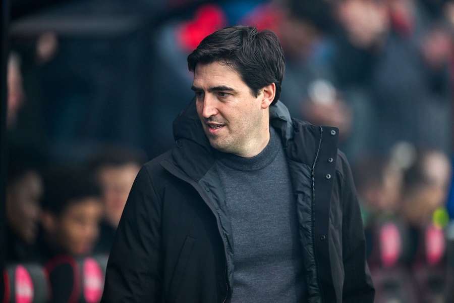 Iraola, en el último partido ante el Bournemouth.
