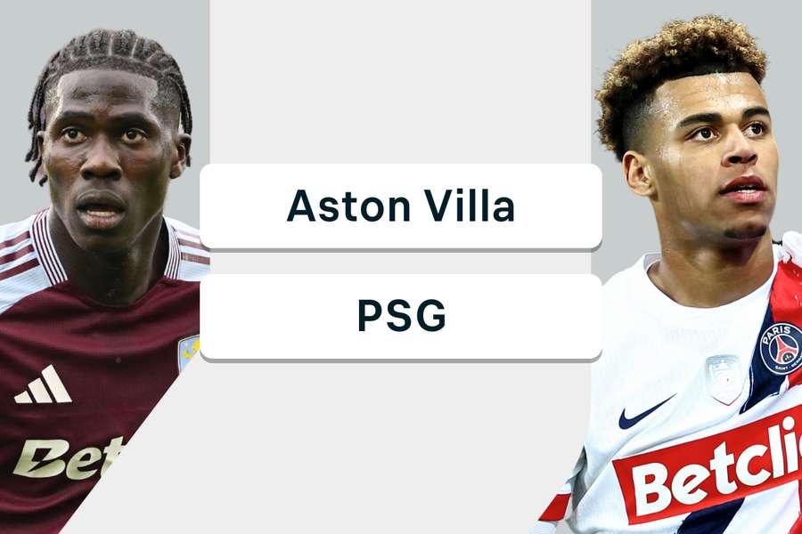 Aston Villa x PSG Aston Villa x PSG