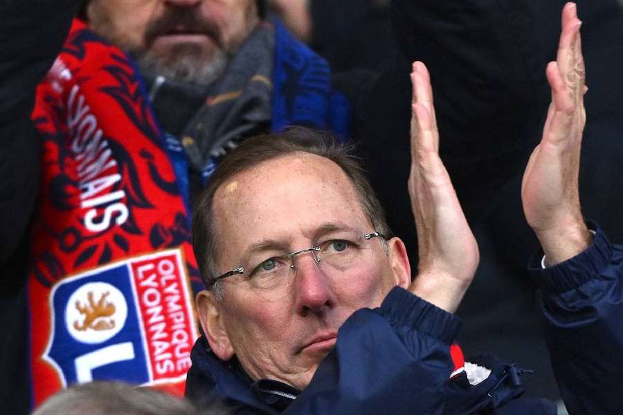 John Textor lors du match de Coupe de France.