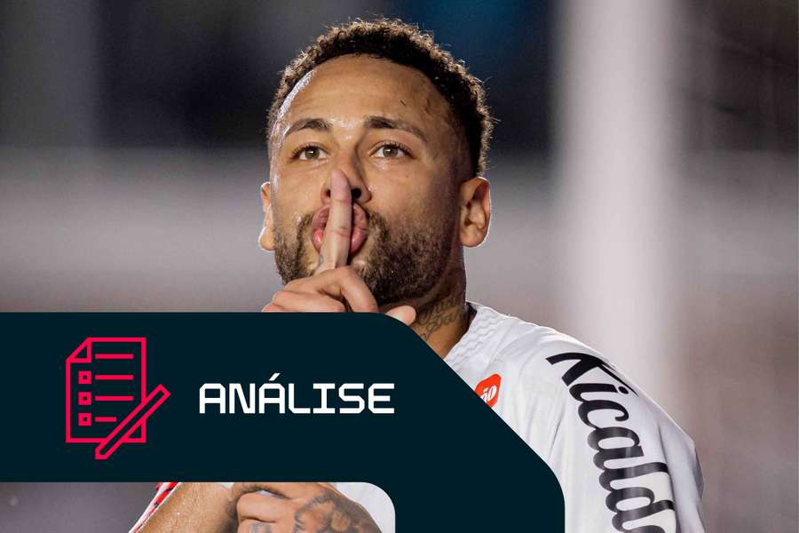 Neymar na vitória do Santos sobre o Vasco