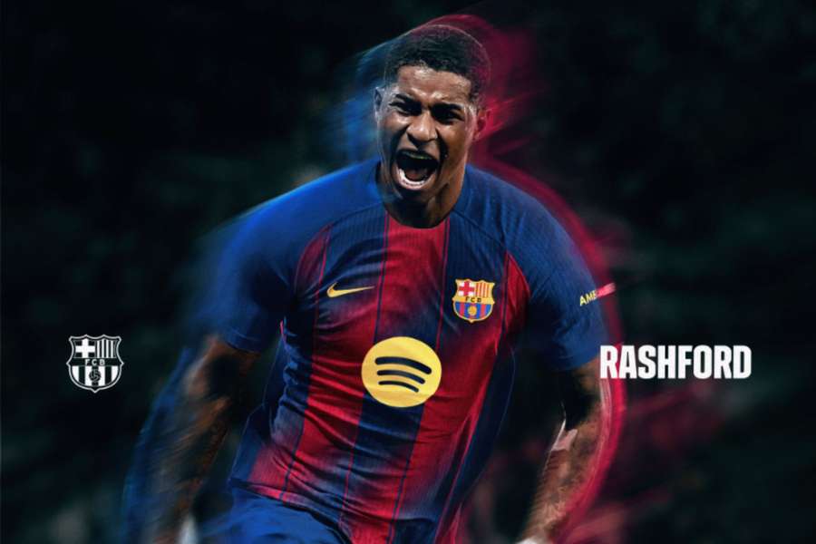 Marcurs Rahsford prezentat la FC Barcelona