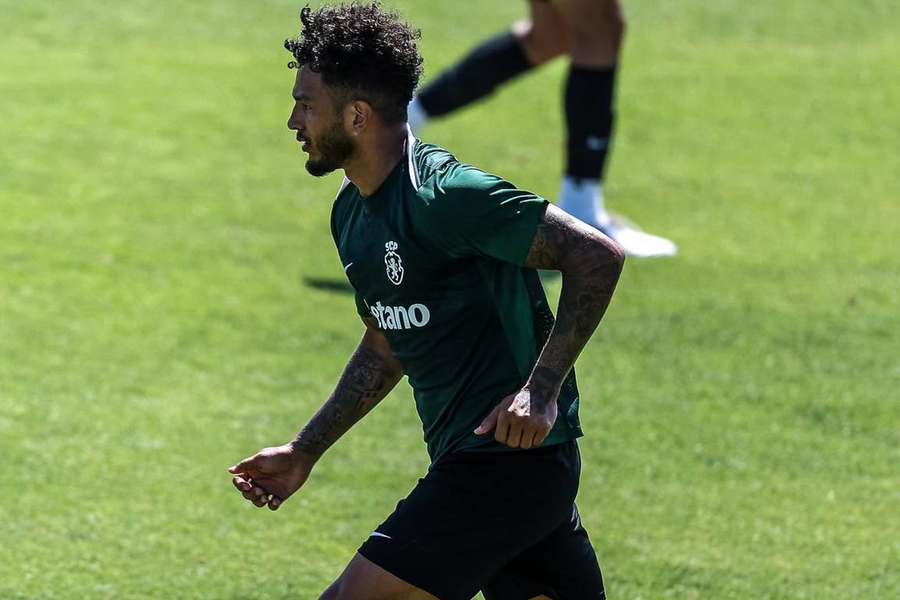 Suárez no treino do Sporting Suárez no treino do Sporting