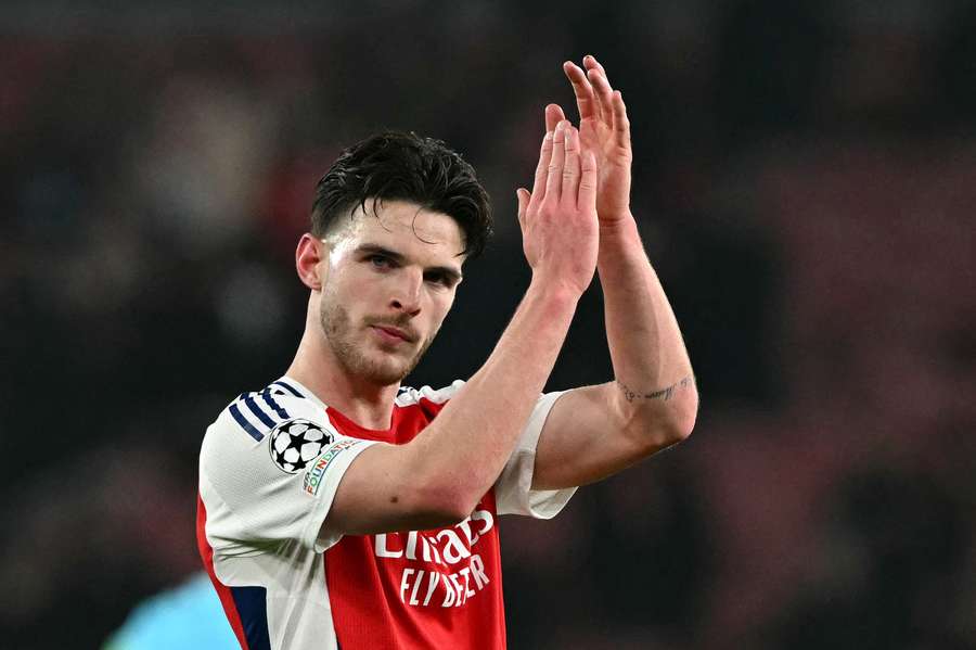 Declan Rice scored his first Champions League goal on Wednesday