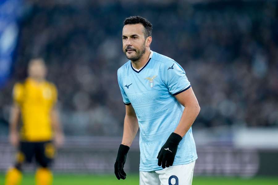 Pedro con la maglia della Lazio