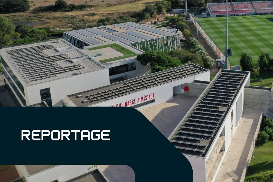 Image aérienne du campus Benfica à Seixal Image aérienne du campus Benfica à Seixal