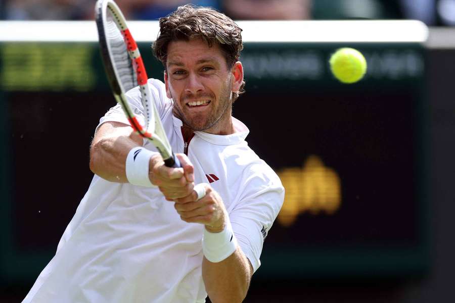 Cameron Norrie in action against Frances Tiafoe