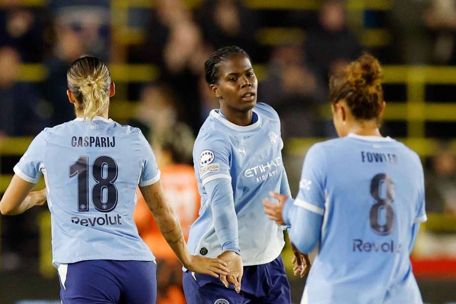 Khadija Shaw celebrates her goal Khadija Shaw celebrates her goal