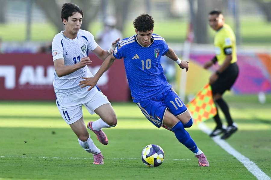 Samuele Inacio con l'Under 17