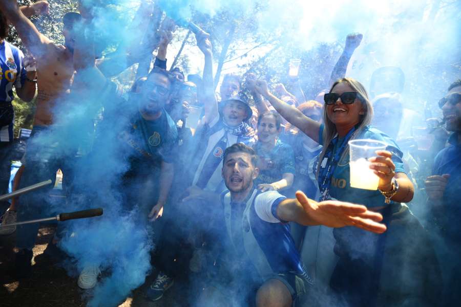 Os adeptos do FC Porto no Jamor