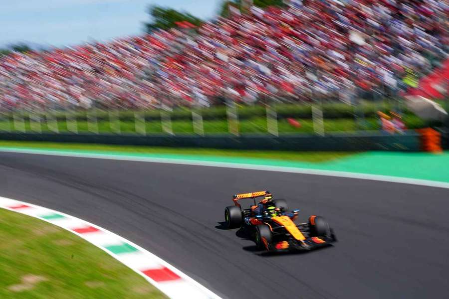 Lando Norris in action