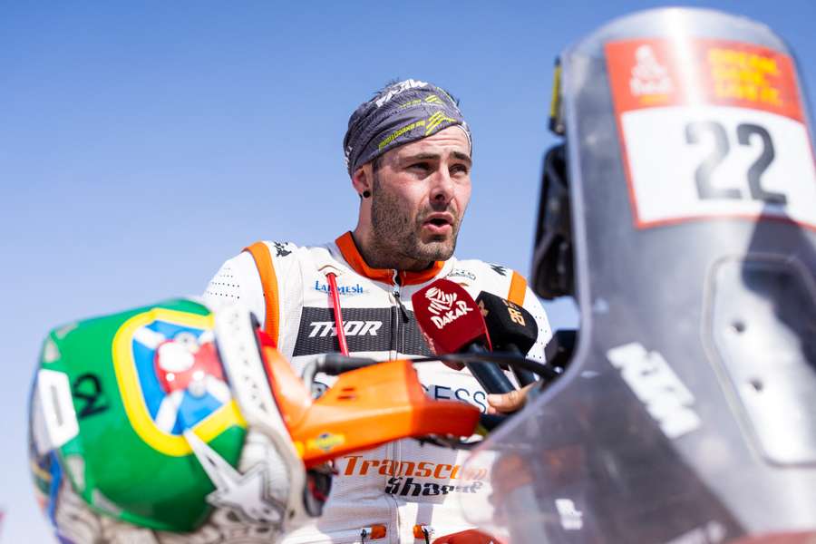Michael Docherty, en el Dakar