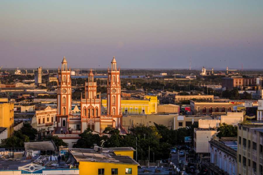 Um dos cartões postais de Barranquilla