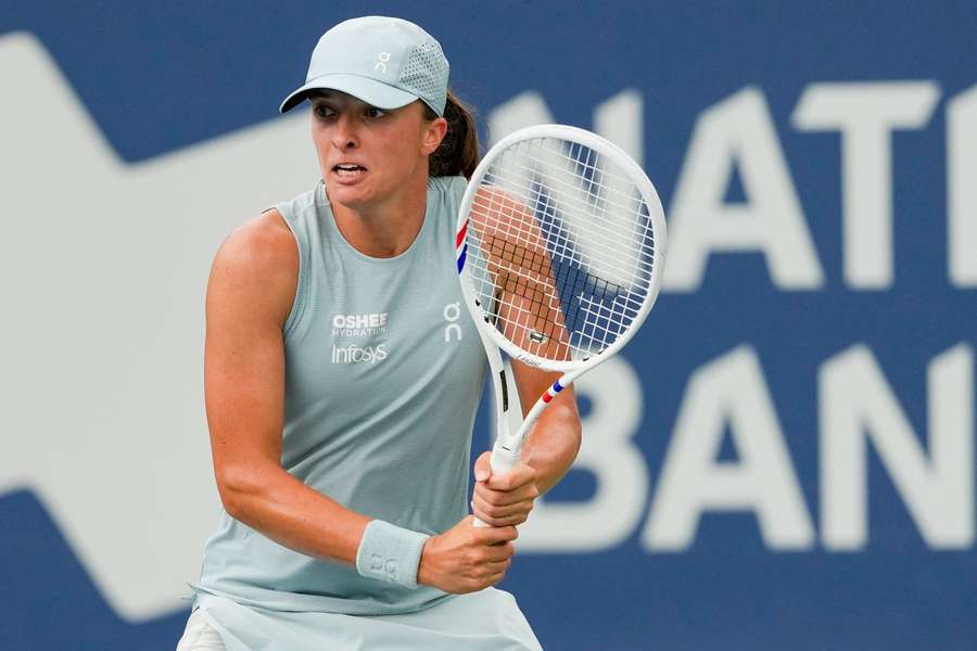 Iga Swiatek can reach her first final of this season. Iga Swiatek can reach her first final of this season.