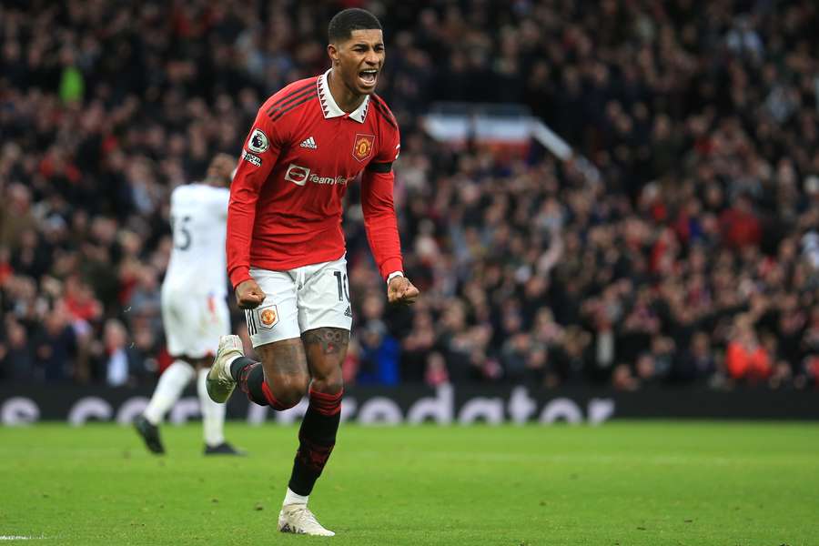 Rashford fez o segundo do United contra o Palace