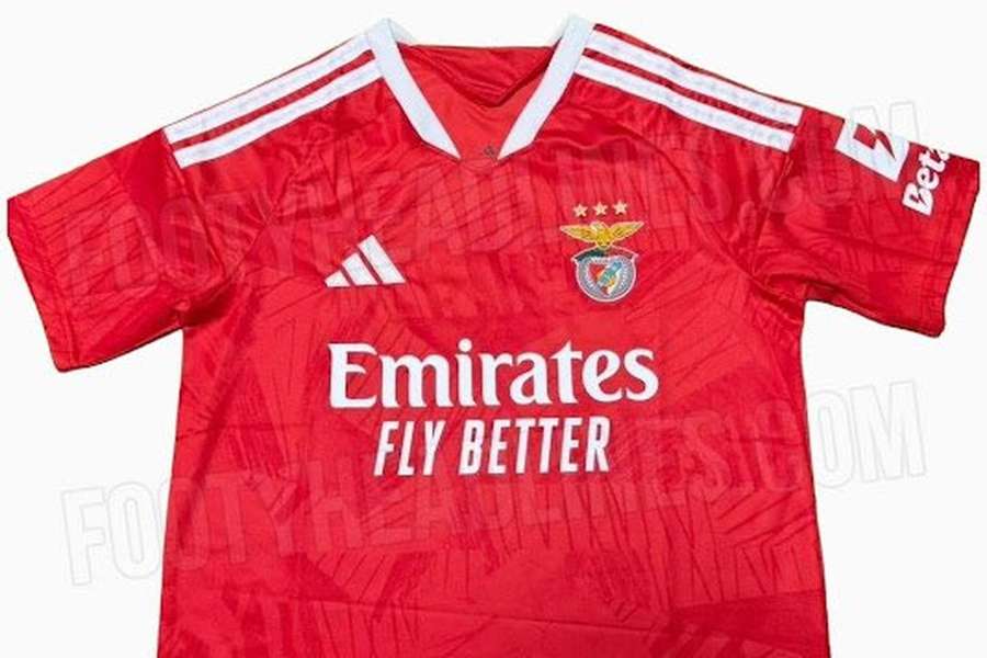 A alegada nova camisola principal do Benfica para 2026/2027