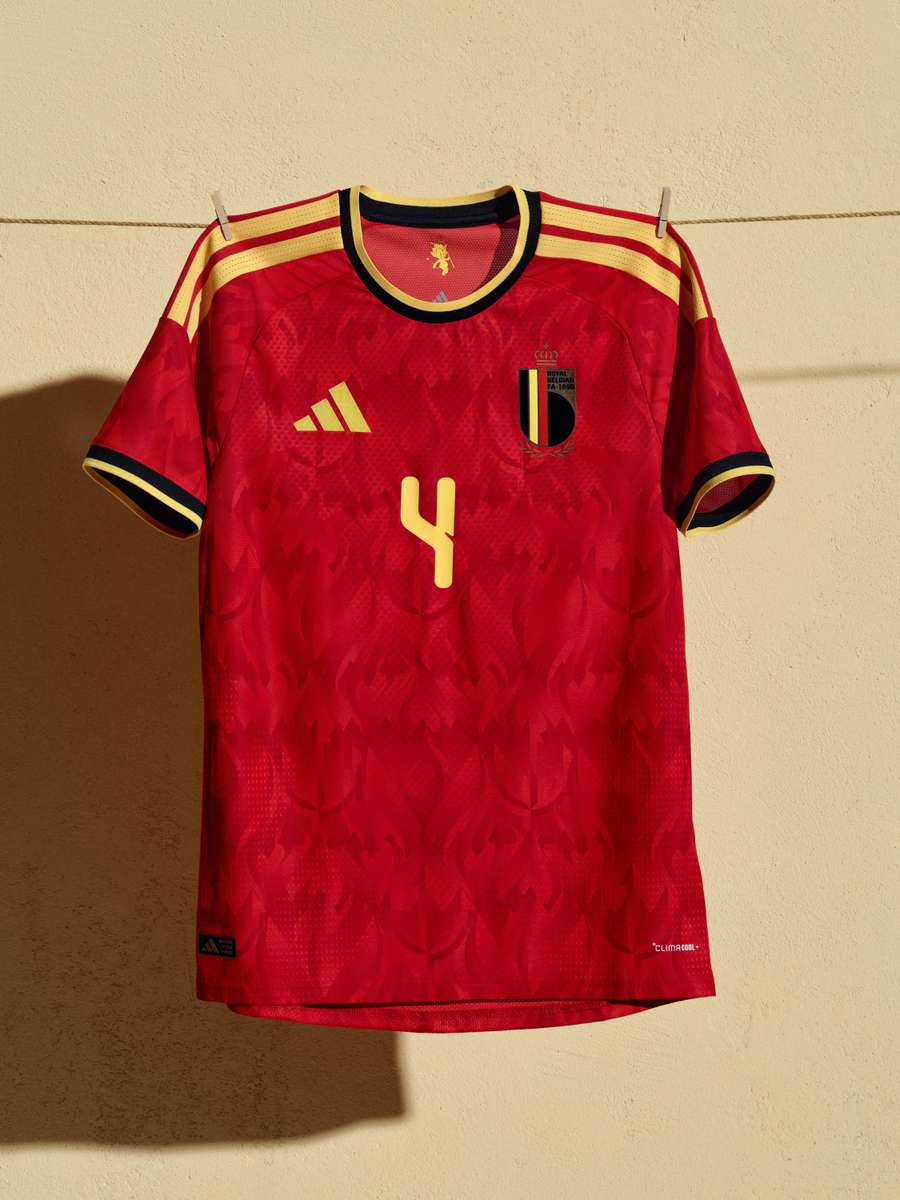 Camisa 1 da seleção belga