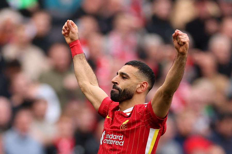 Salah igualou Aguero como quarto melhor marcador de sempre na Premier League