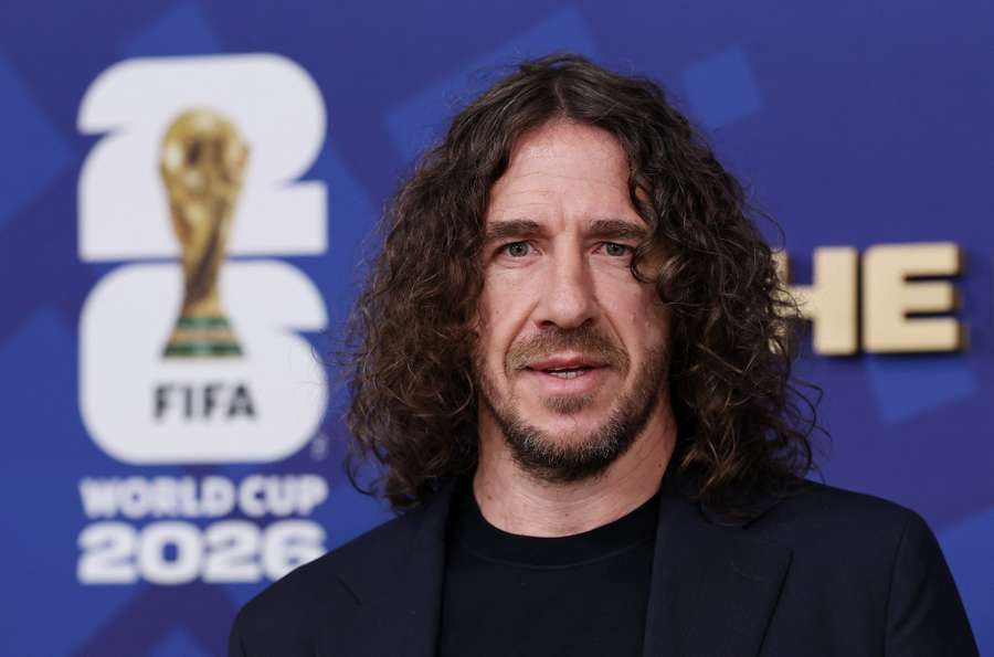 Former Spain football player Carles Puyol arrives at the stadium ahead of the match Former Spain football player Carles Puyol arrives at the stadium ahead of the match