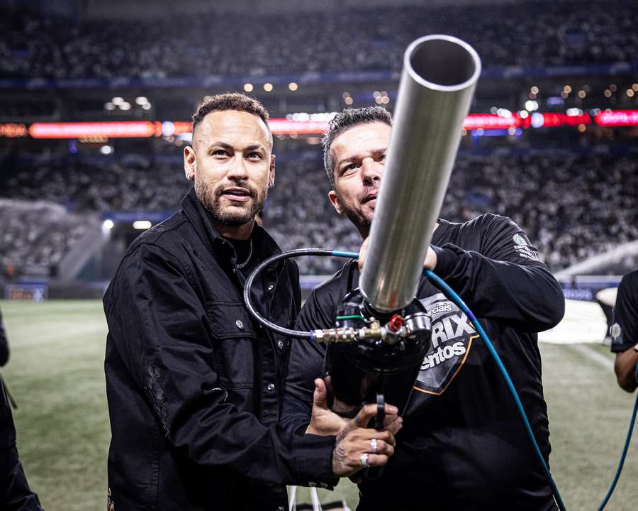 O craque não entrou em campo quando o Santos atuou no Allianz Parque