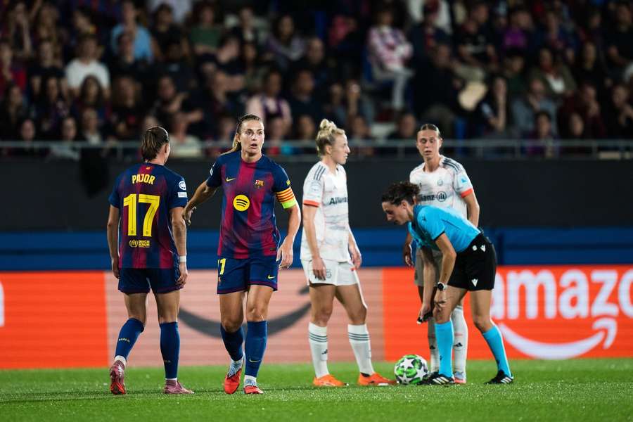 Die Damen des FC Bayern waren von Anfang an unter Druck